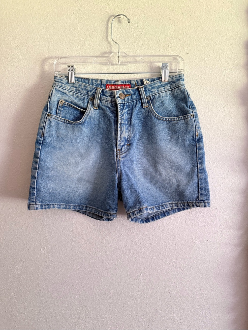 ☀️ UNIONBAY • Light Wash Denim Shorts • Casual High-Waisted • Juniors 9 - Picture 3 of 14